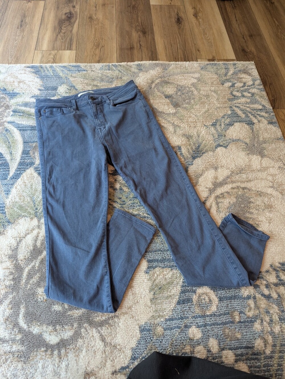 Fidelity Belvedere Ultra Slim Denim Mid-Rise Blue Pants